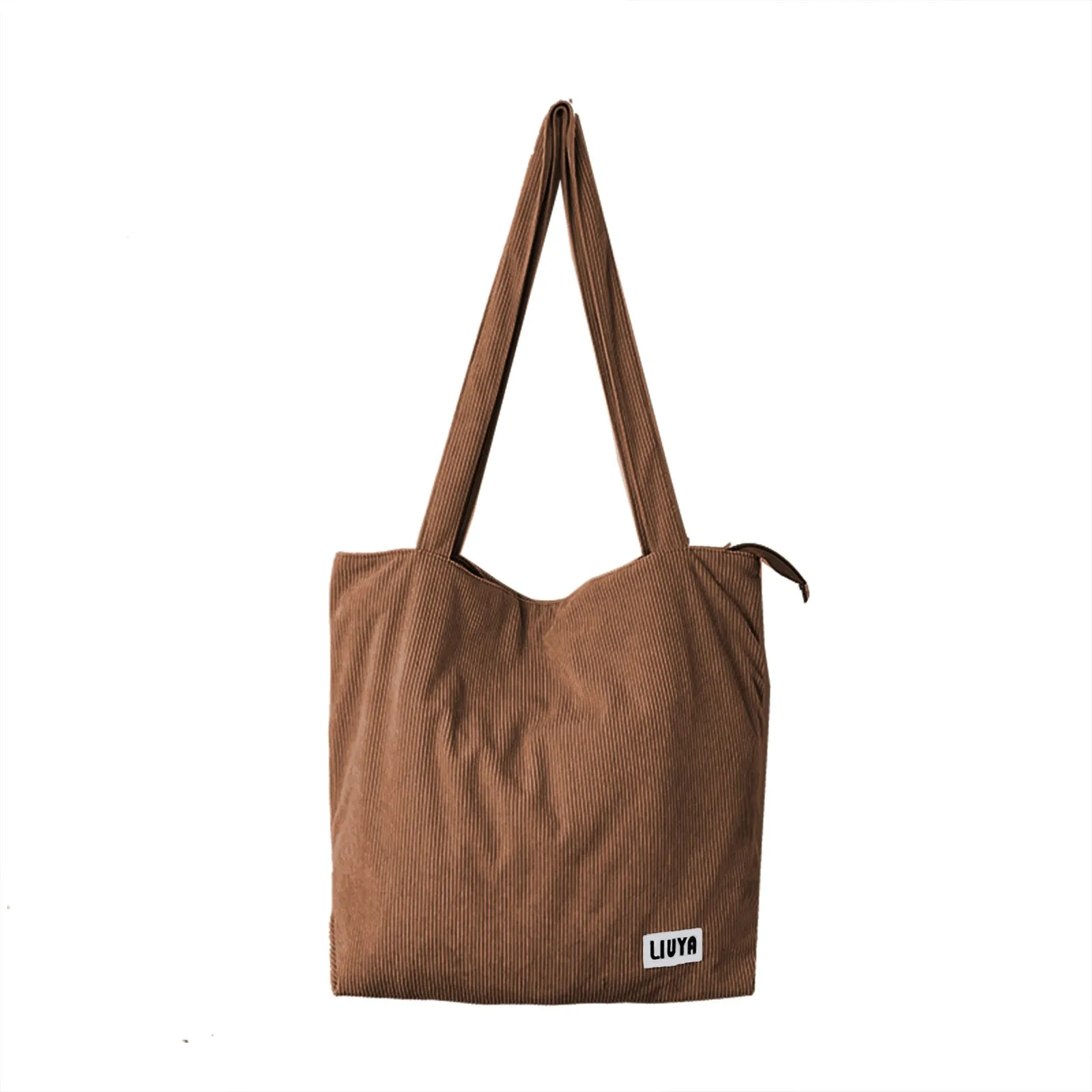 Women's Large Capacity Totes Shopping Corduroy Canvas Shoulder Bags