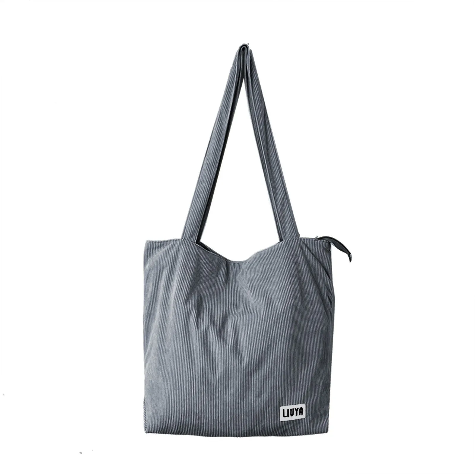 Women's Large Capacity Totes Shopping Corduroy Canvas Shoulder Bags