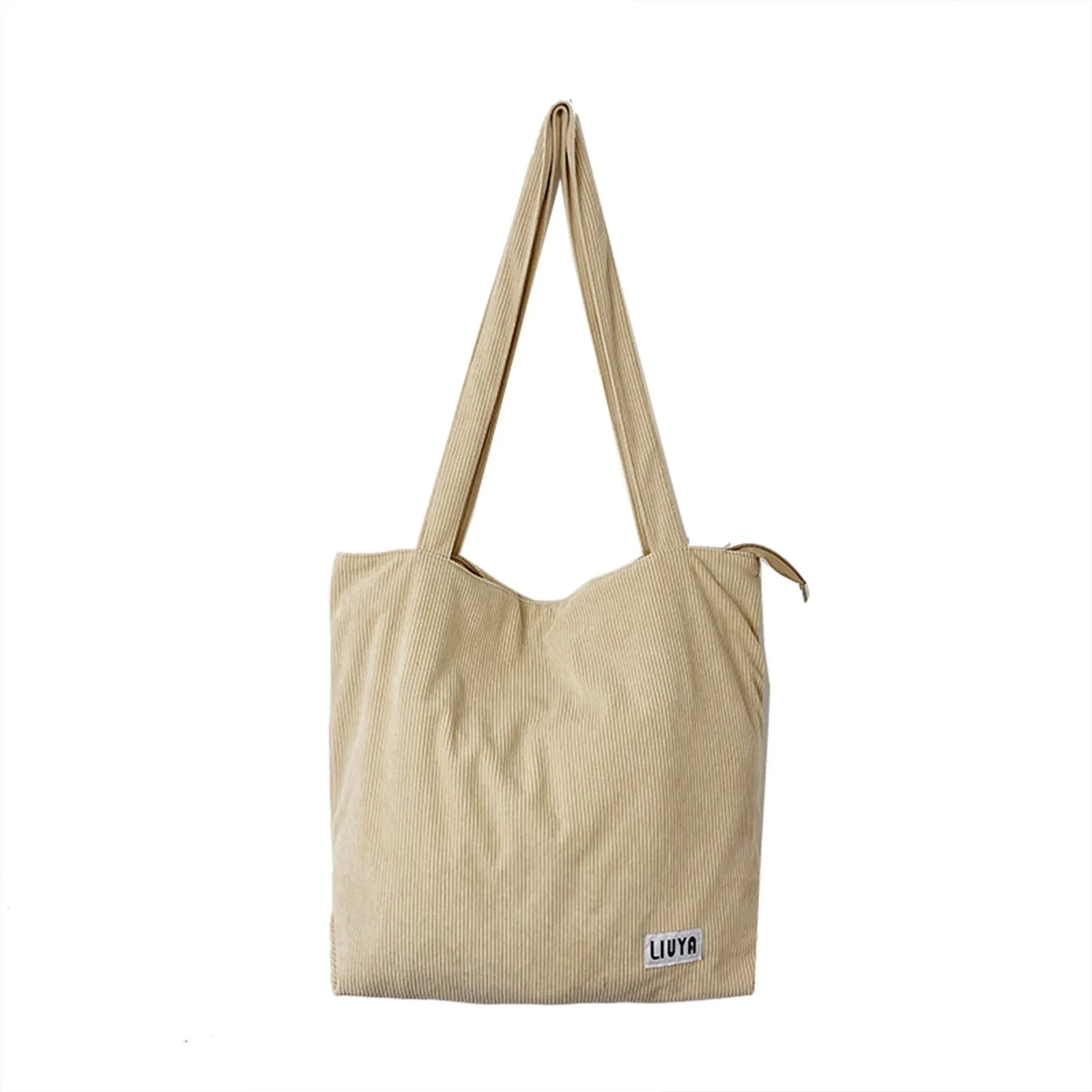 Women's Large Capacity Totes Shopping Corduroy Canvas Shoulder Bags
