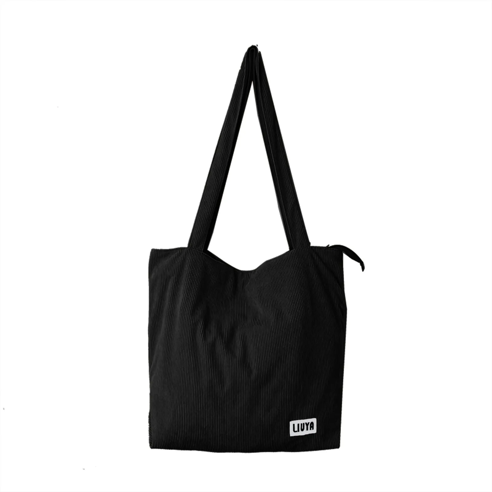 Women's Large Capacity Totes Shopping Corduroy Canvas Shoulder Bags