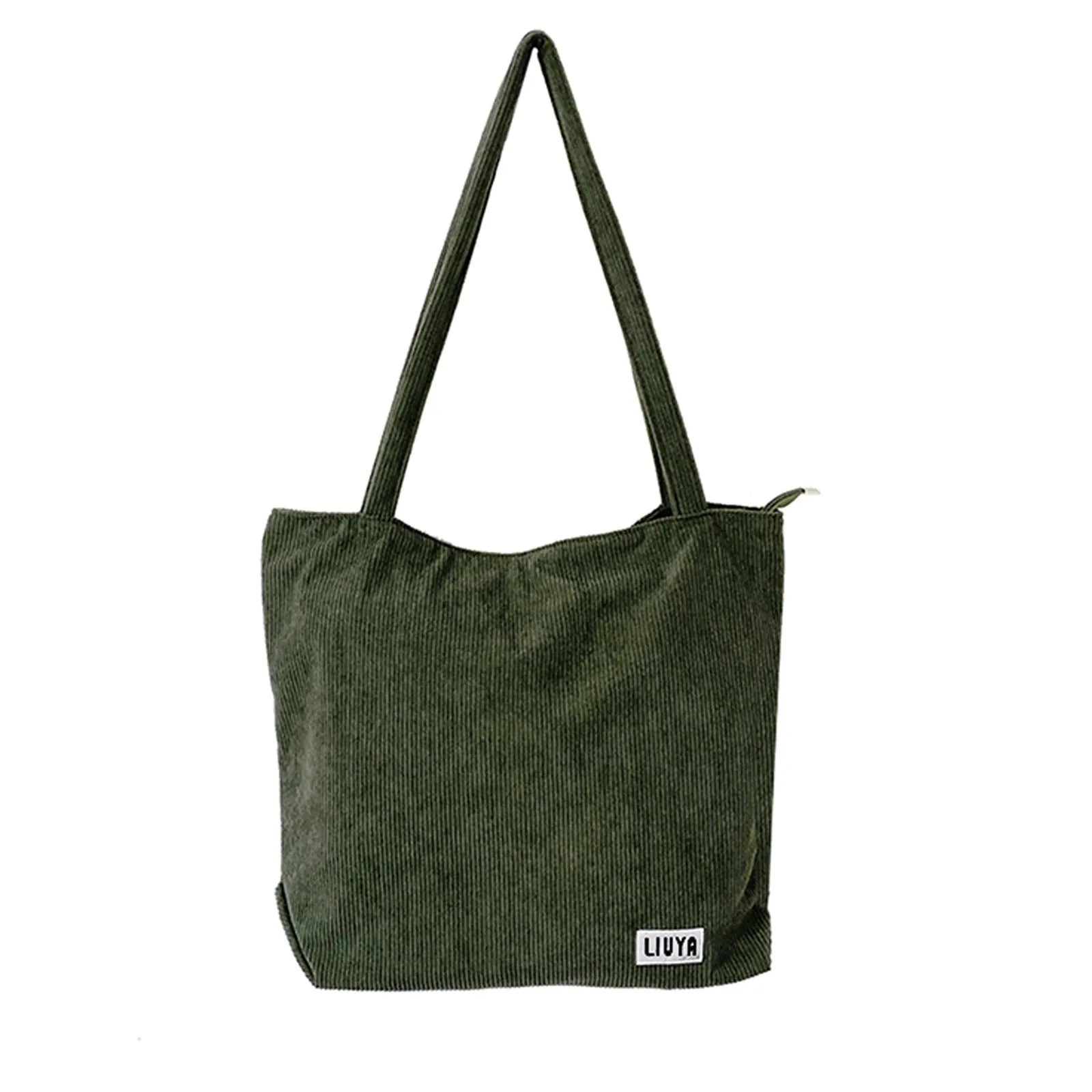 Women's Large Capacity Totes Shopping Corduroy Canvas Shoulder Bags