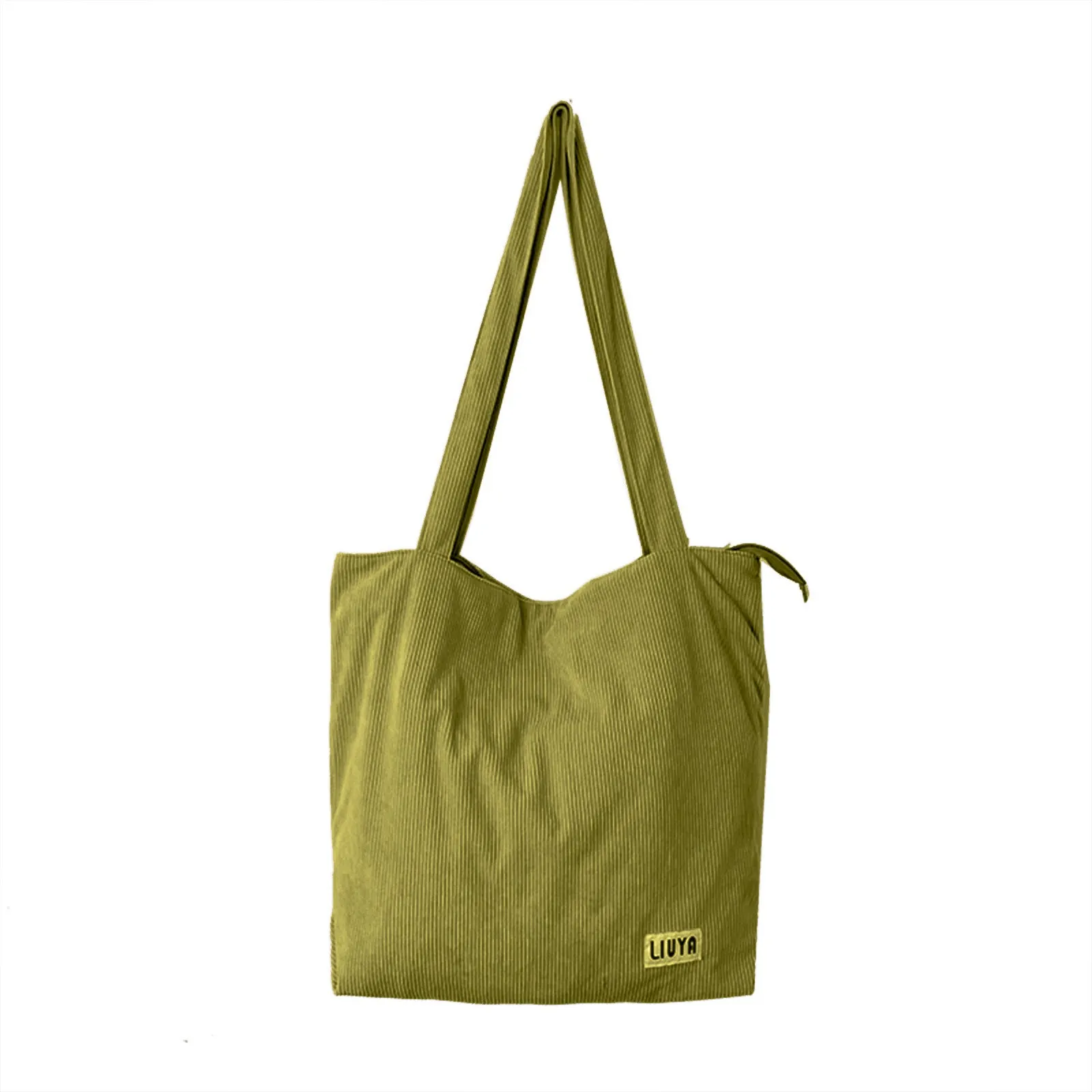 Women's Large Capacity Totes Shopping Corduroy Canvas Shoulder Bags