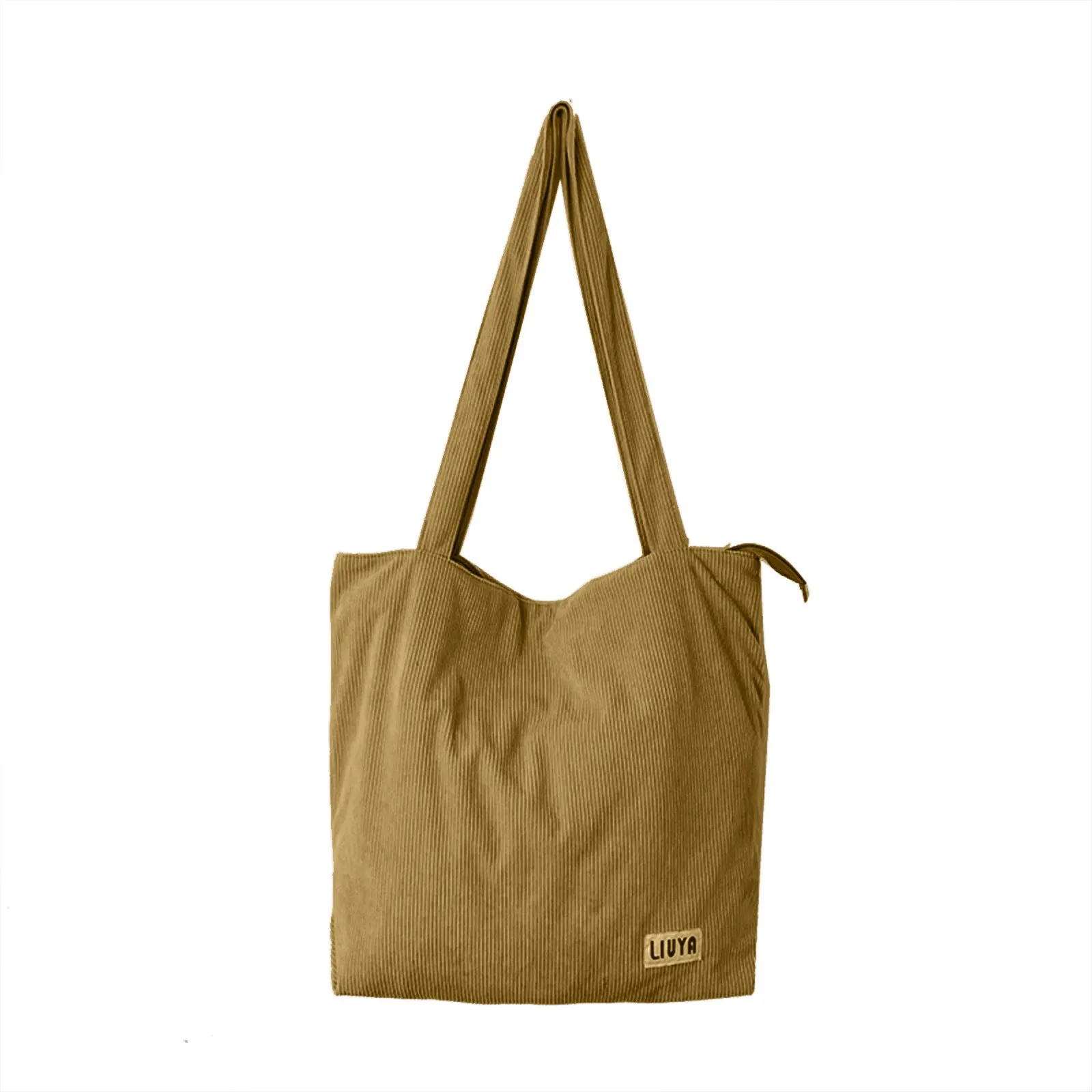 Women's Large Capacity Totes Shopping Corduroy Canvas Shoulder Bags