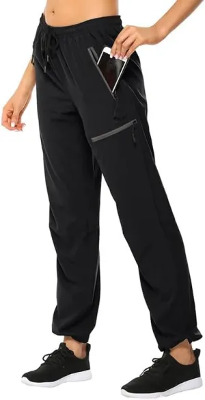 Women's Lightweight Hiking Cargo Pants Quick Dry Casual Travel Sweatpants Joggers Water Resistant