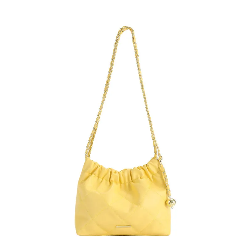Women's Popular Summer Fashion Rhombus Commuter Solid Shoulder Bags