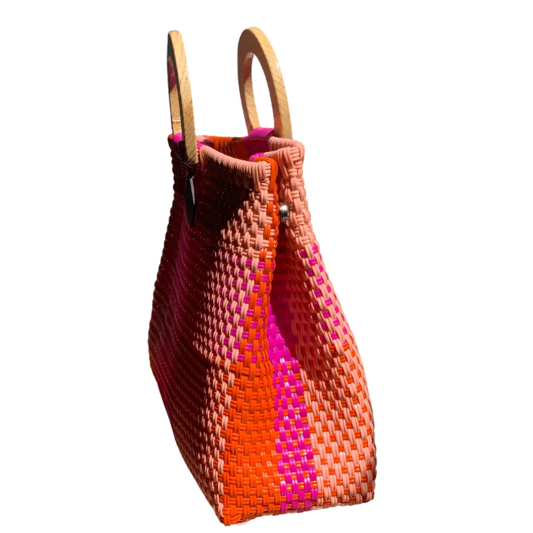 Wooden Handle Tote - Paraiso