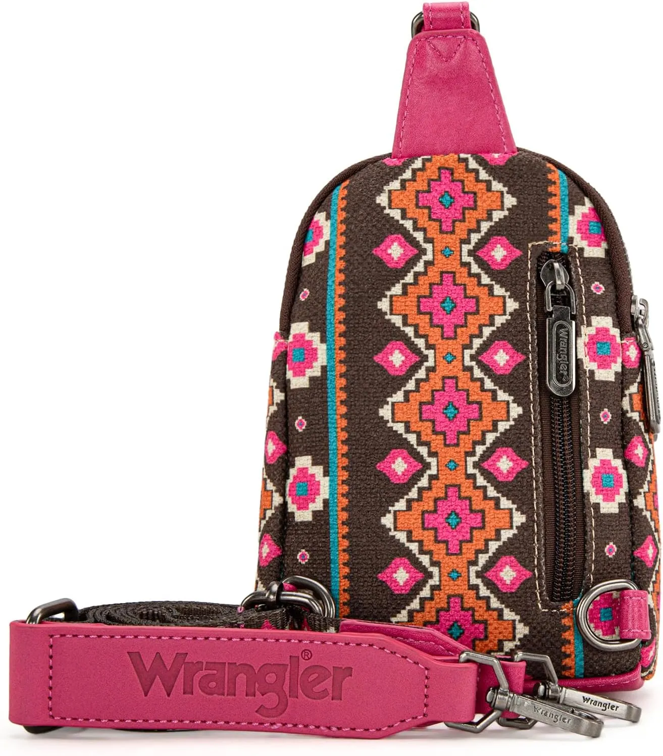 Wrangler Aztec Sling Bag - Southwest Crossbody Trendy Chest Bag