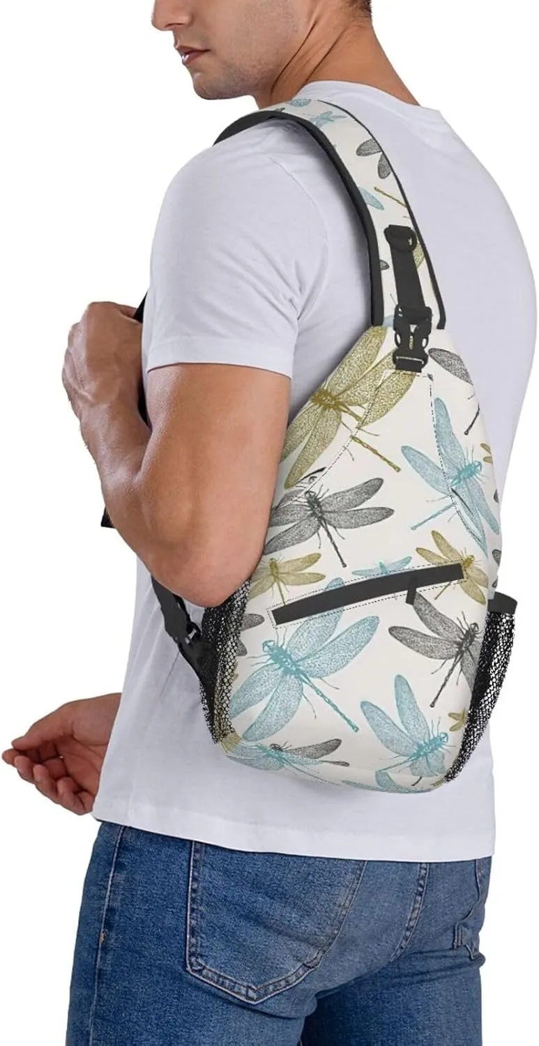 WURTON Star Constellation Map Print Crossbody Sling Backpack Sling Bag Travel Hiking Chest Bag Daypack