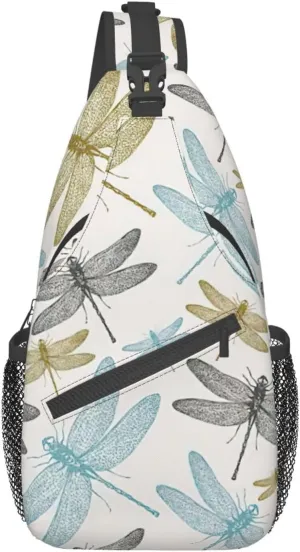 WURTON Star Constellation Map Print Crossbody Sling Backpack Sling Bag Travel Hiking Chest Bag Daypack