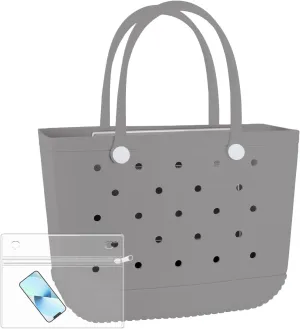 X-Large Beach Rubber Bag Waterproof Washable Handbag Durable Modern Travel Tote Bag Sports Beach Groceries Pool Travel