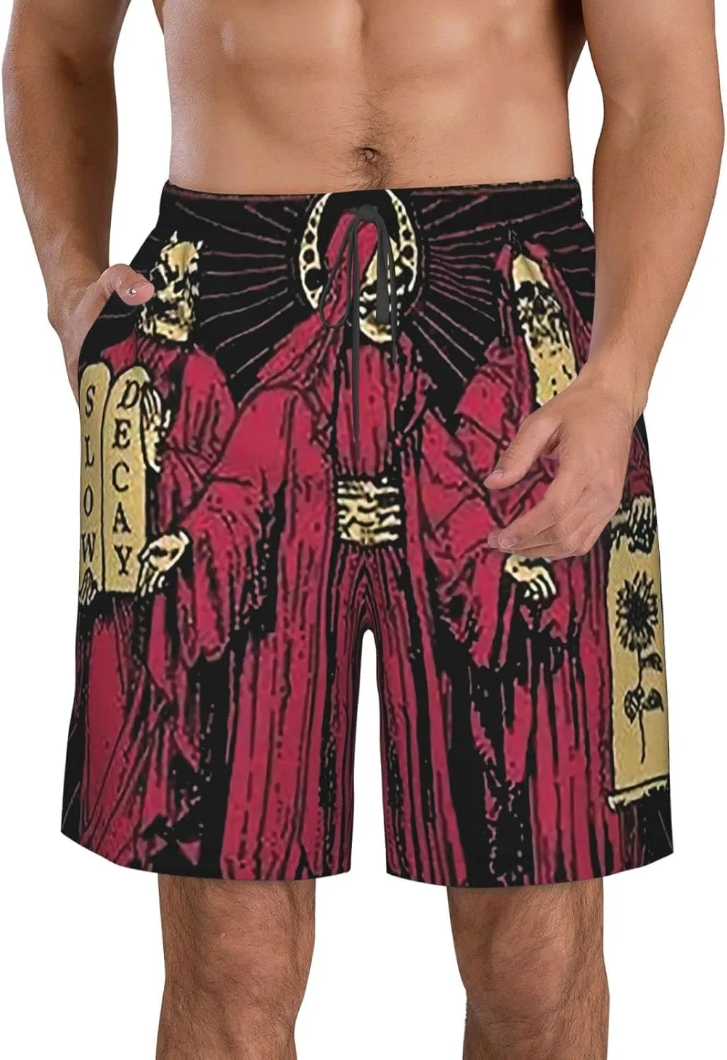 XENITE The Acacia Music and Strain Mens Swim Trunks Swim Shorts with Mesh Lining Beach Shorts Bathing Suits