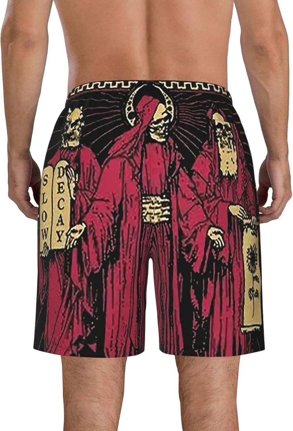 XENITE The Acacia Music and Strain Mens Swim Trunks Swim Shorts with Mesh Lining Beach Shorts Bathing Suits