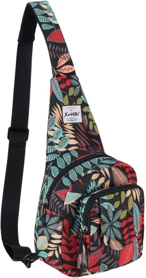 XEYOU Small Sling Bag - Lightweight One Strap Backpack Hiking Crossbody Chest Bag - Unisex Shoulder Daypack