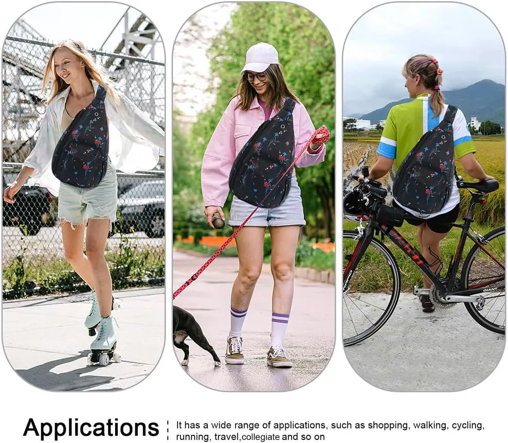 XEYOU Women's Sling Crossbody bag Casual Daypack Outdoor Travel Hiking Backpack for Cycling Walking Dog Hiking