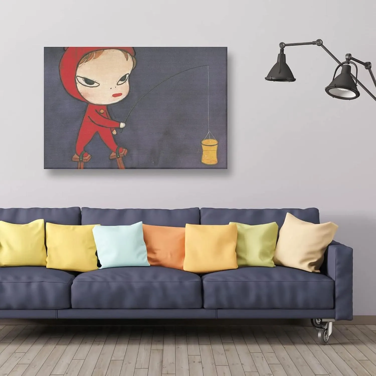 XINLI Yoshitomo Nara Contracted Posters for Room Aesthetic Contracted Artworks Picture Print Poster Wall Art Painting Canvas Gift Decor Home Posters Decorative 12x18inch(30x45cm)