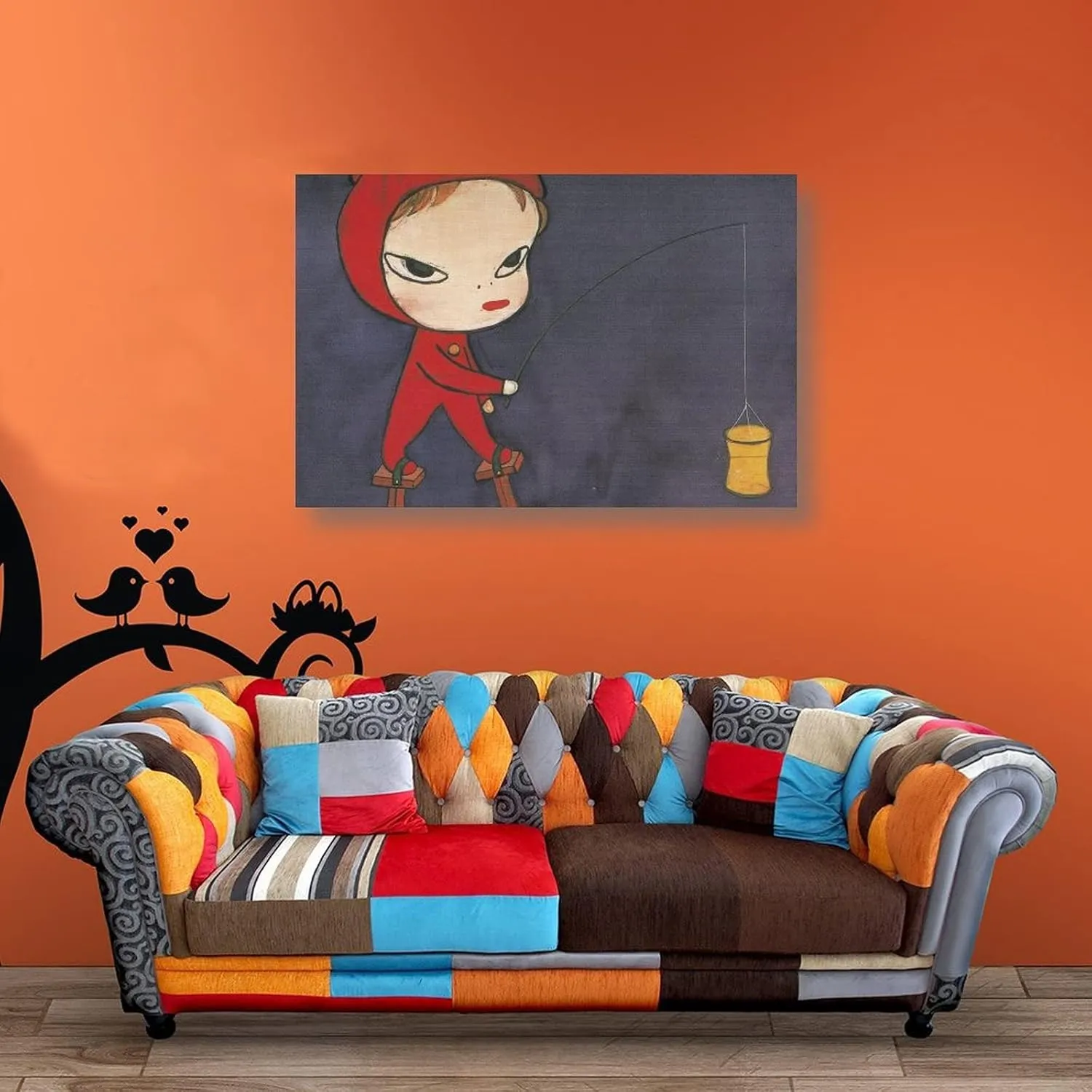 XINLI Yoshitomo Nara Contracted Posters for Room Aesthetic Contracted Artworks Picture Print Poster Wall Art Painting Canvas Gift Decor Home Posters Decorative 12x18inch(30x45cm)