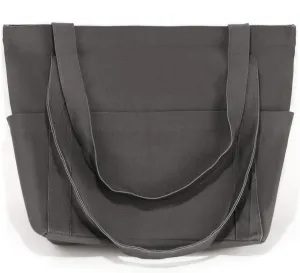 XL Heavy Duty Canvas Grocery Bag Multi Purpose Tote Outer Pockets