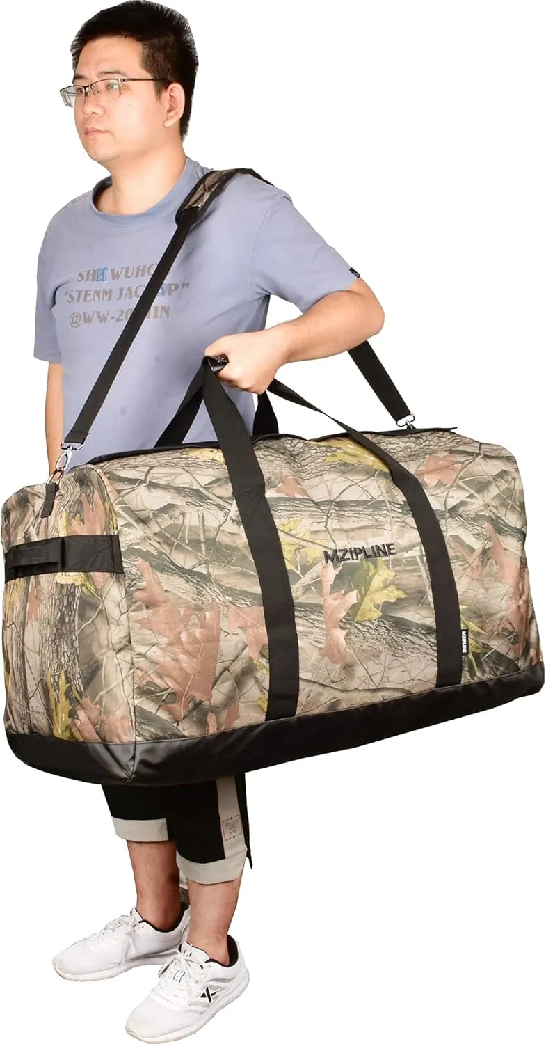XXL Extra Large Duffle Bag-Smell Proof-130L Foldable Big Capacity Travel Duffel Bag Large Sport Gym Overnight Weekender Bag With Carbon Lining