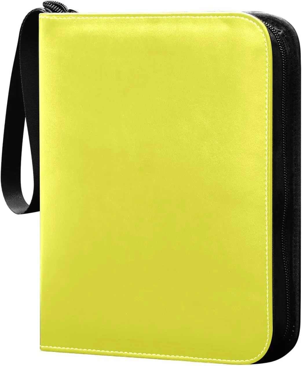 Yellow Card Binder Trading Card Sleeves Baseball Cards Protectors Storage Organizer Holder for Football Basketball Sports Games Photo Card with 400 Pockets Gifts