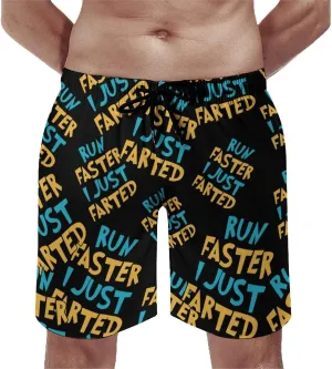 Yepp I Just Farted Mens Swim Trunks Beach Shorts Quick Dry Bathing Suits and Mesh Lining