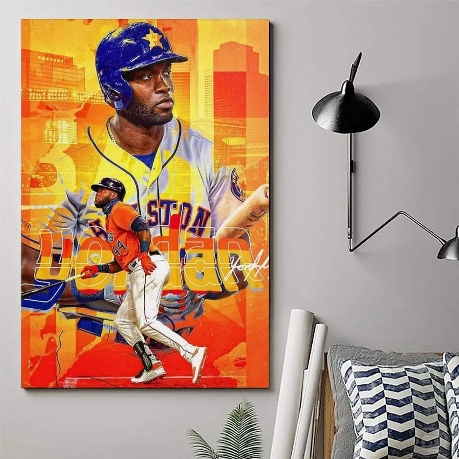 Yordan Álvarez Poster Baseball Superstar Cool Gifts Canvas Painting Wall Art Decorative Picture Prints Modern Decor 24x36inch(60x90cm)