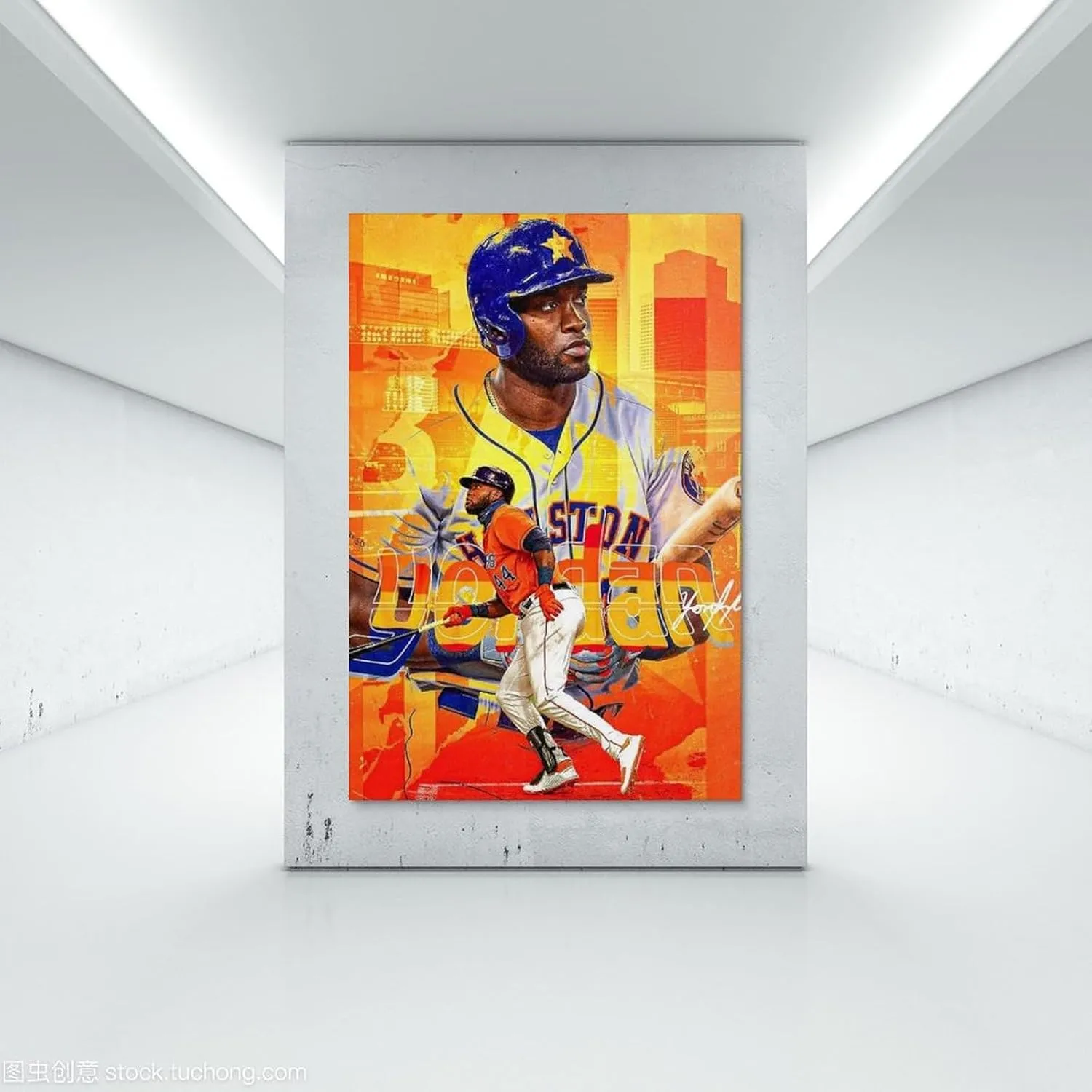 Yordan Álvarez Poster Baseball Superstar Cool Gifts Canvas Painting Wall Art Decorative Picture Prints Modern Decor 24x36inch(60x90cm)