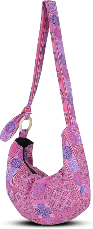 YOUR COZY Women's Crossbody Handbags Hippie bag Hobo Bags for Women Shoulder Sling Bag Hippie Tote Bag Hippie Purse