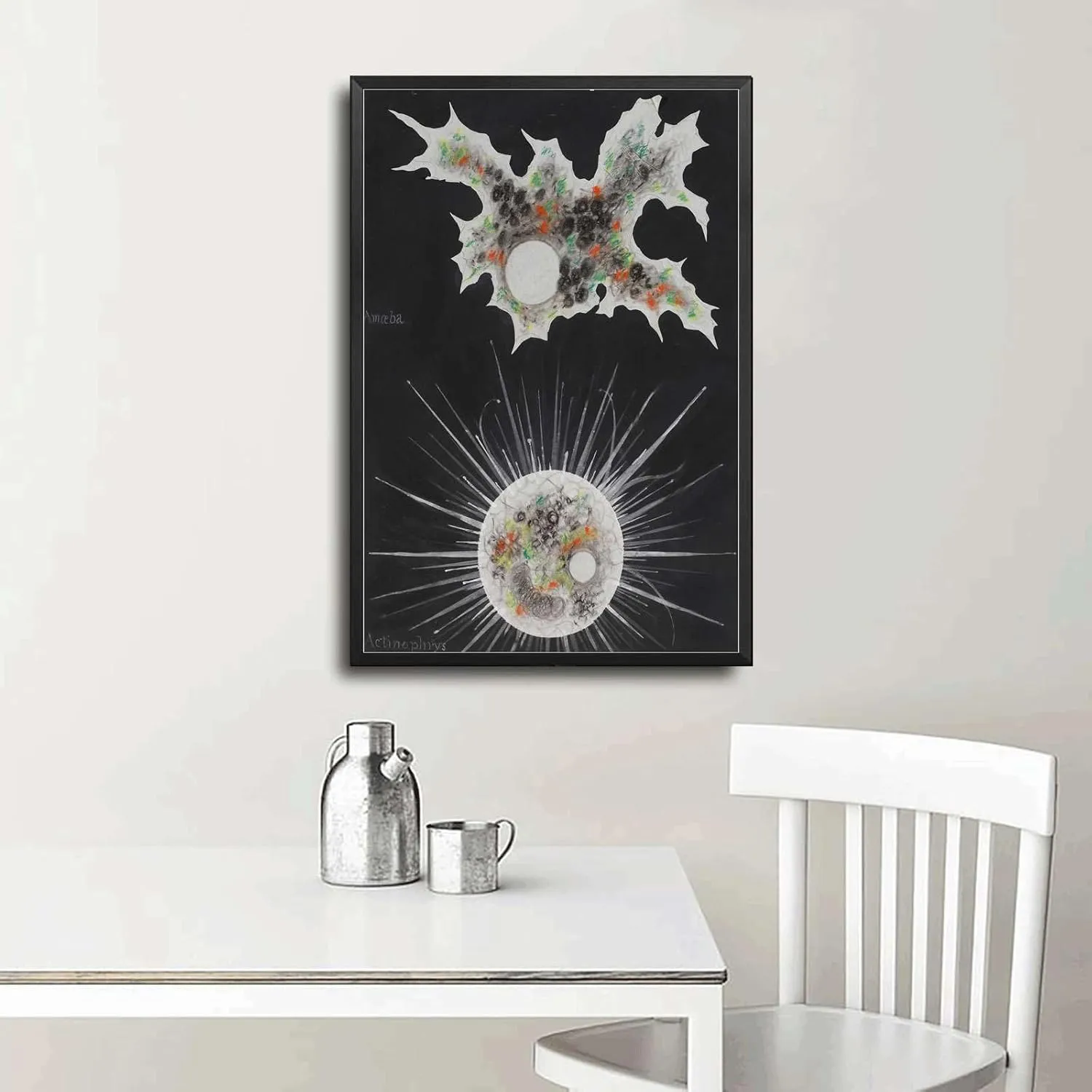 YPEKODRF Canvas Wall PicturesPhilip Henry Gosse Amoeba (CBedroom Kitchen Office Home Wall Decor12x18inch