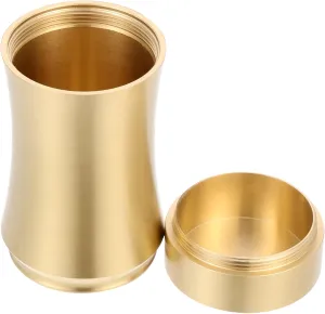 Zerodeko Tea Pot Copper Craft Coffee Bean Storage Tea Coffee Sugar Storage Container Delicate Storage Holder Delicate Tea Leaf Organizer Sealed Tin Cans Food Travel Portable Brass