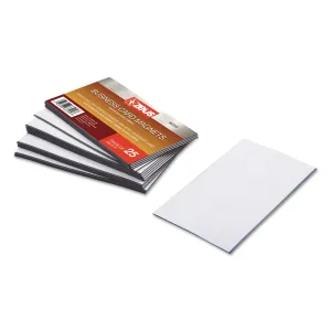 ZEUS® Business Card Magnets, 2 X 3.5, White, Adhesive Coated, 25/pack