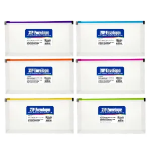 Zip Envelope Coupon/Check Size - Clear
